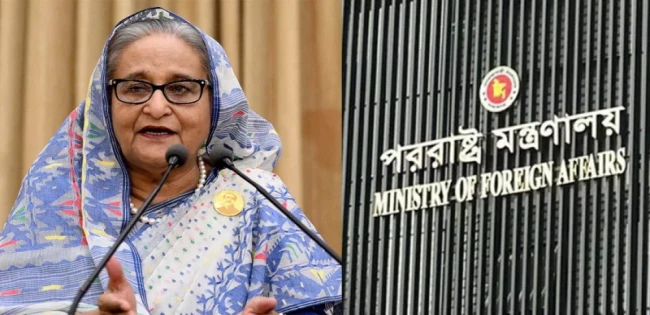 পলাতক শেখ হাসিনার ভাষণ বাংলাদেশের  নিরাপত্তার জন্য হুমকি’