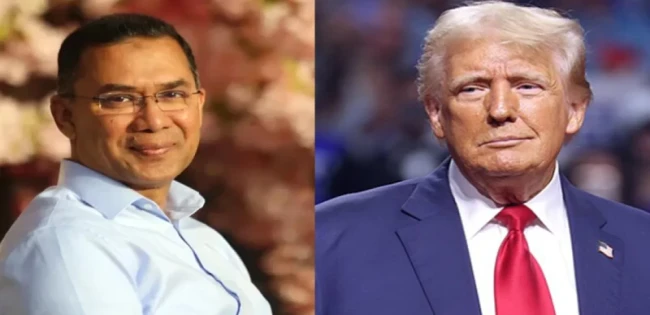 ট্রাম্প চিঠি পাঠালেন তারেক রহমানকে অ‌ভিনন্দন জানিয়ে