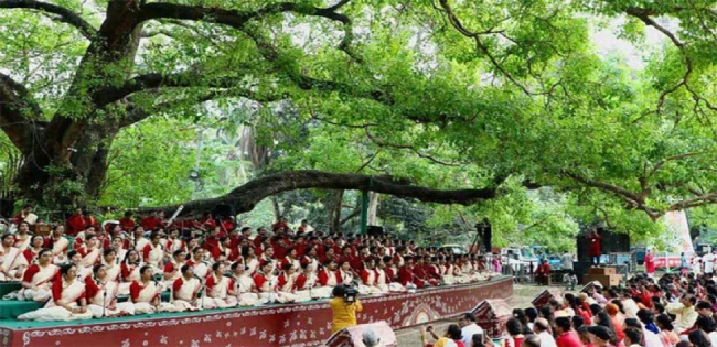রমনা বটমূলে ছায়ানটের বর্ষবরণ