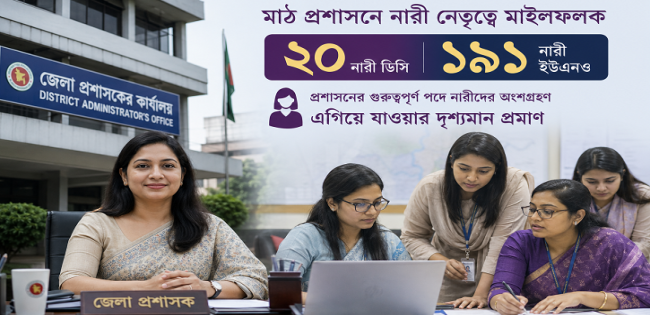 ২০ ডিসি, ১৯১ ইউএনও নারী  : মাঠ প্রশাসনে নারী নেতৃত্বে মাইলফলক