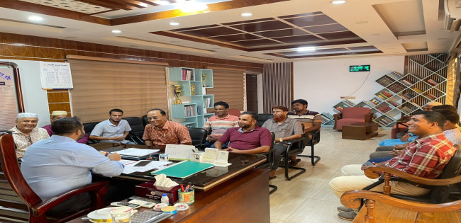 মিরপুর প্রেসক্লাবের নেতৃবৃন্দ’র সাথে নবাগত ইউএনও'র মত বিনিময়